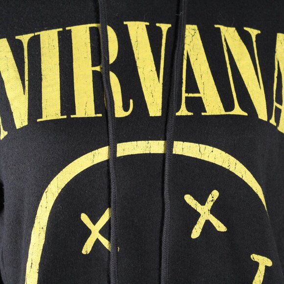 Nirvana Classic Smiley Face Logo Hoodie by H&M Divided Medium - Picture 4 of 8